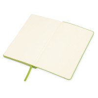 Блокнот «Notepeno» 130x205 мм с тонированными линованными страницами, зеленое яблоко