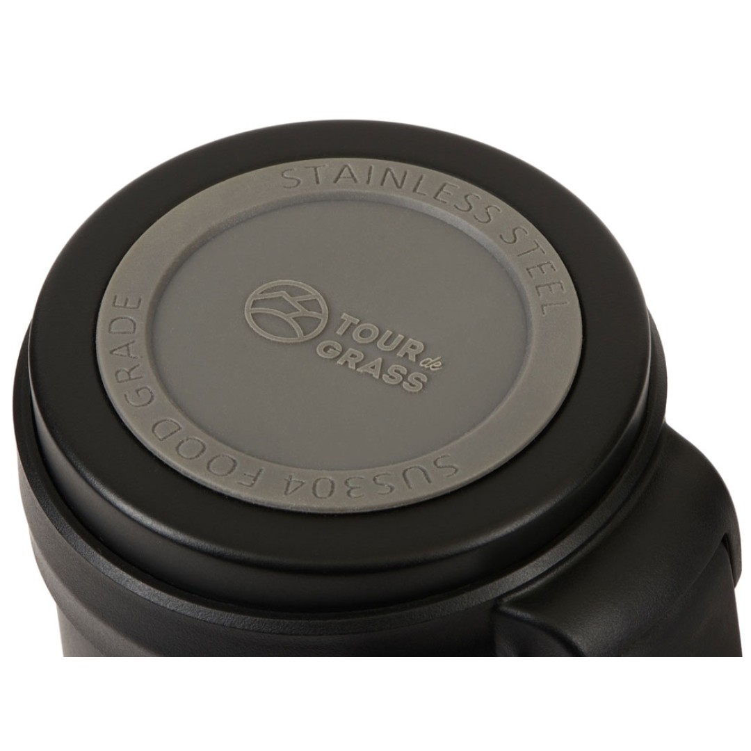 Вакуумный термос "Hotwell" с медной изоляцией и порошковой краской, 1.4л, черный