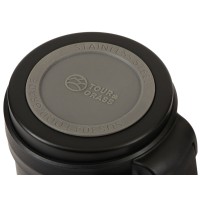 Вакуумный термос "Hotwell" с медной изоляцией и порошковой краской, 1.4л, черный