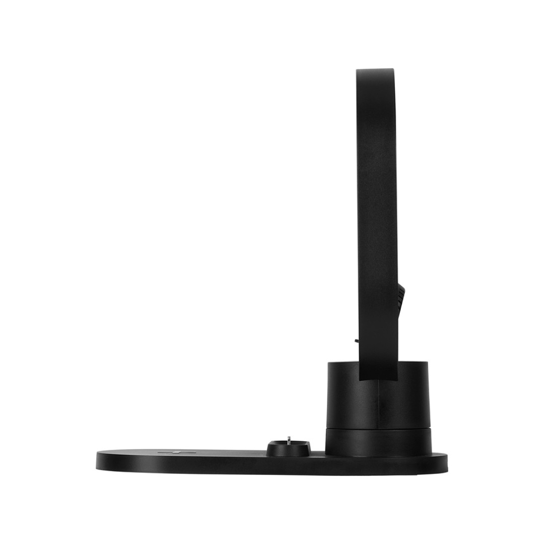 Беспроводная зарядная станция 4-в-1 "Portal" c лампой, 15 Вт, черный