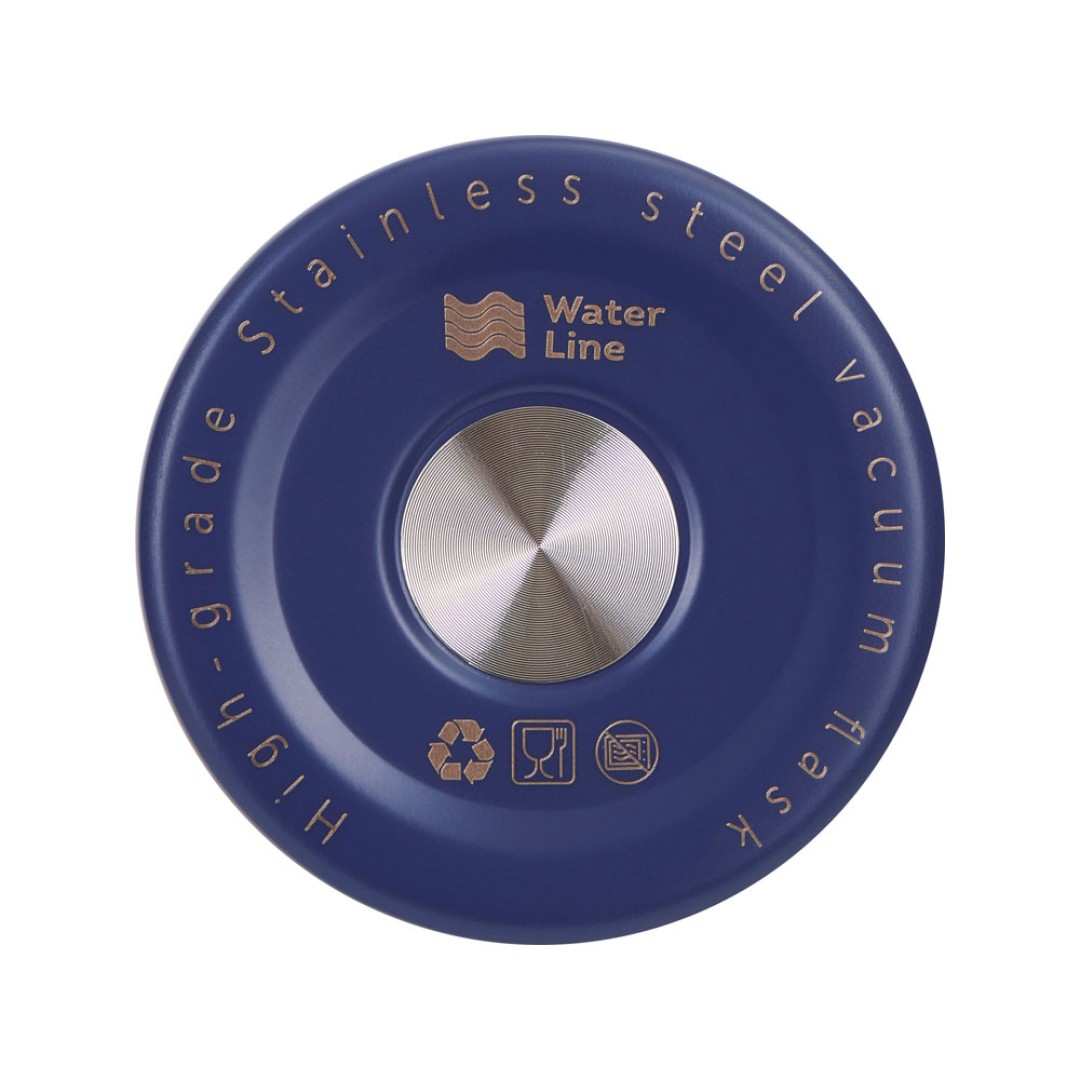 Вакуумная термокружка "Decart", 450 мл, тубус, ярко-синий