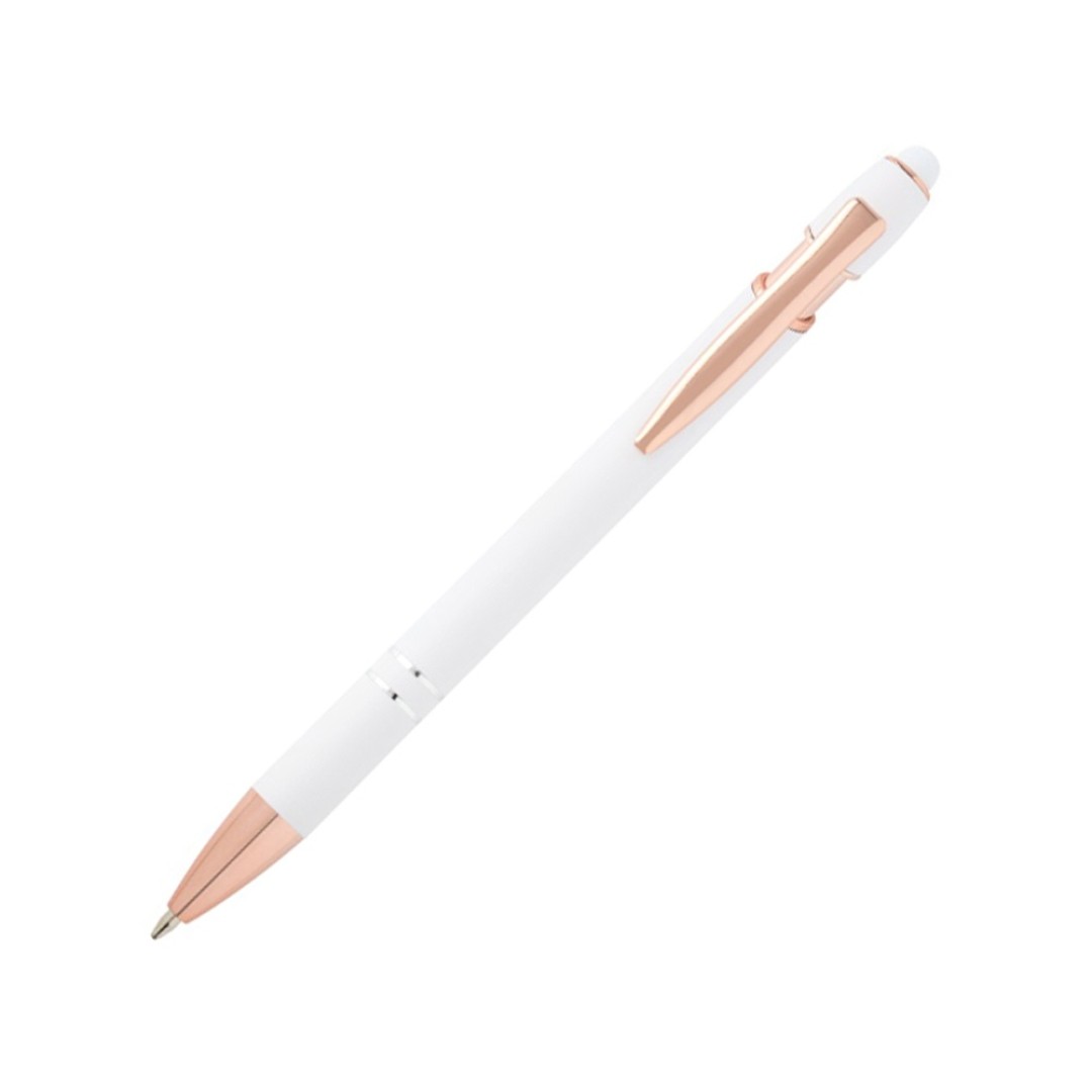 Nanna шариковая ручка с отделкой из розового золота - Белый (синие чернила)