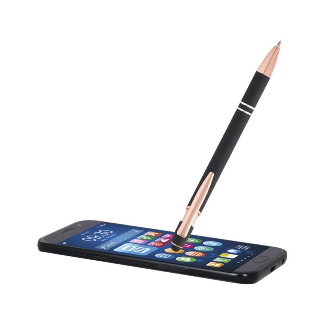 Nanna шариковая ручка с отделкой из розового золота - сплошной черный (черные чернила)