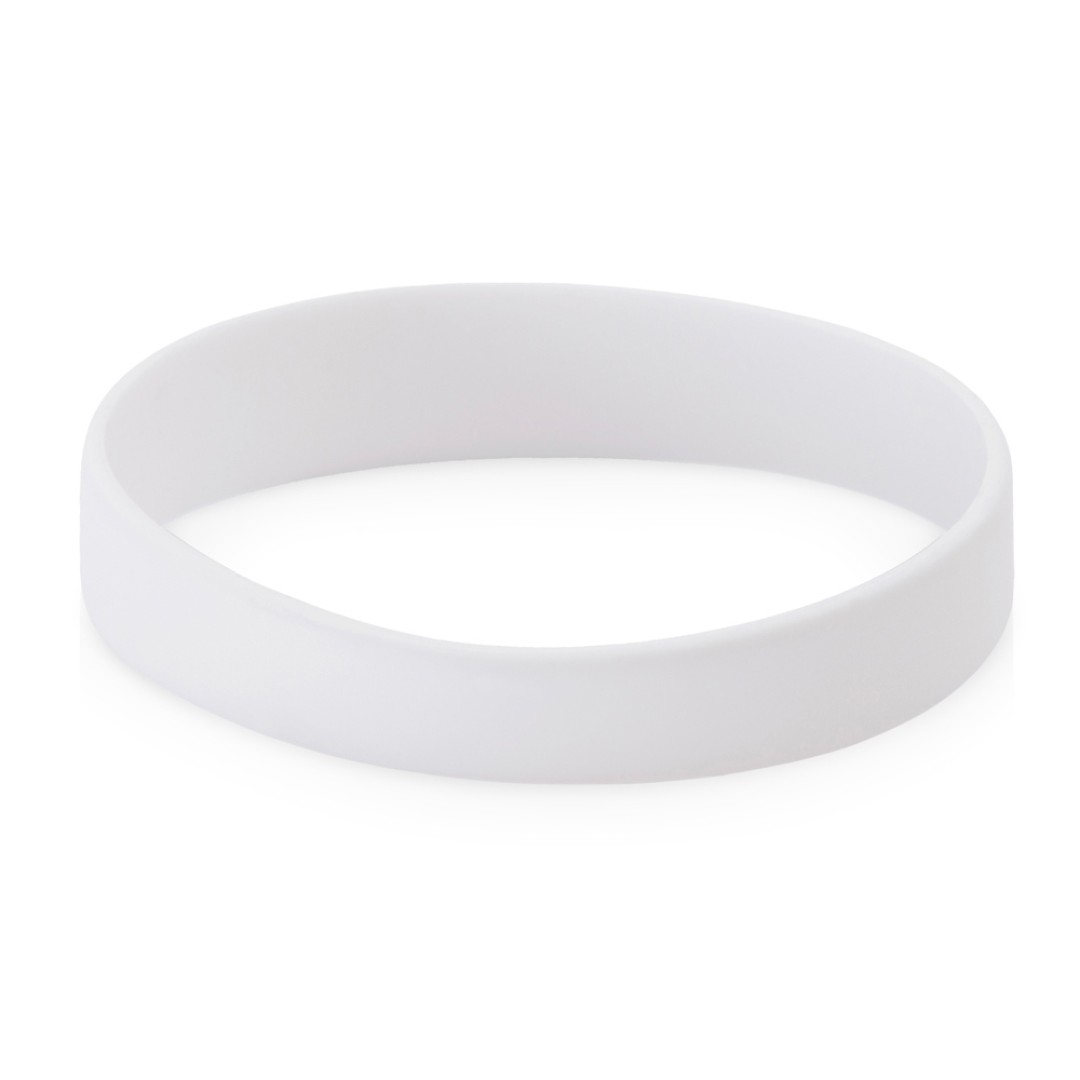 Силиконовый браслет "Forest" 202*12 мм, белый