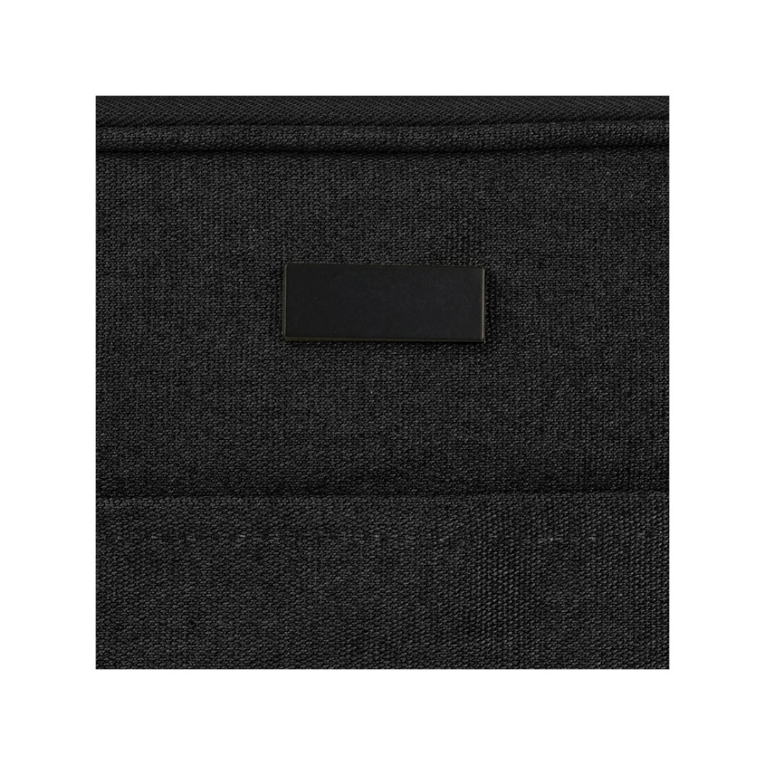 Чехол для 14-дюймового ноутбука Joey объемом 2 л из брезента, переработанного по стандарту GRS, черный