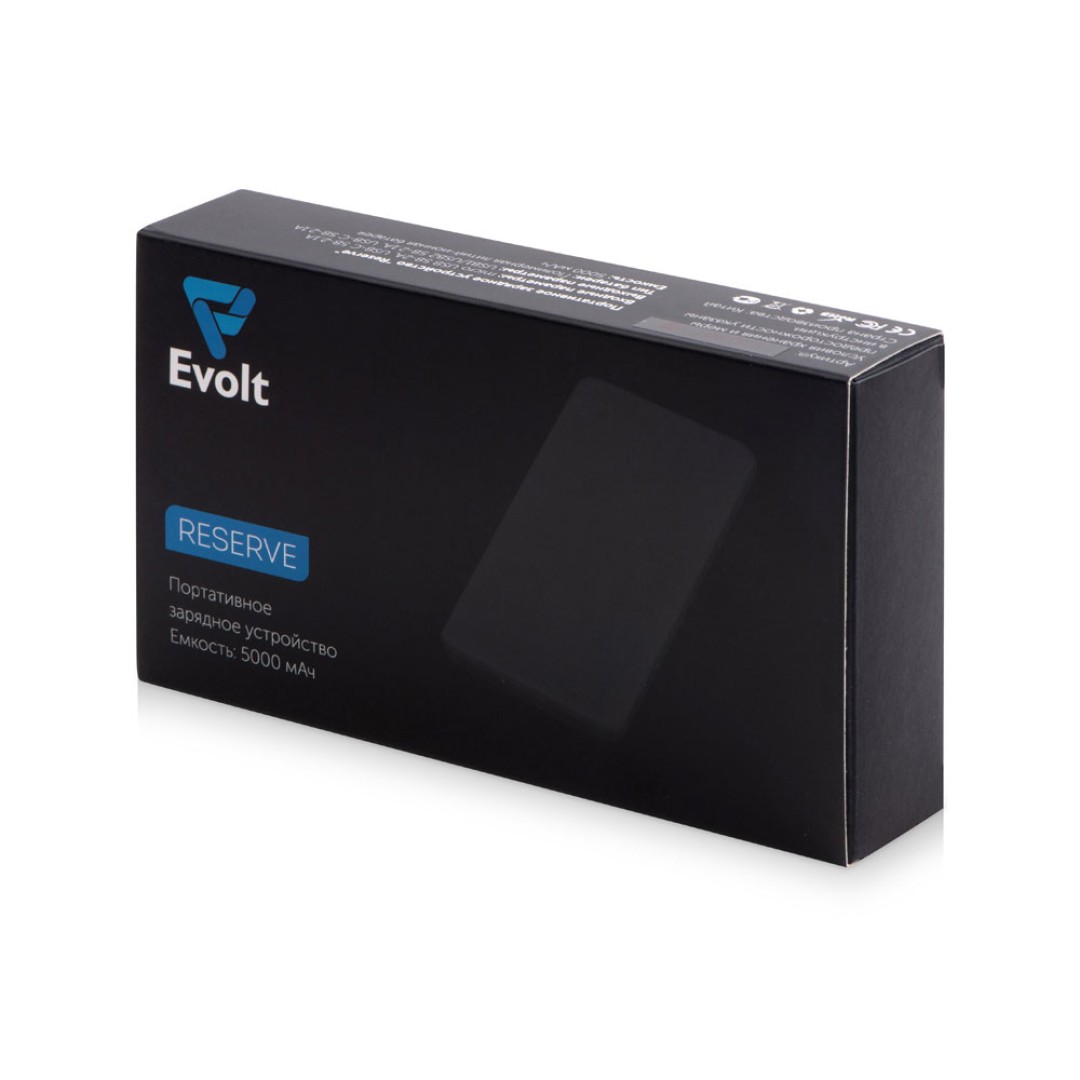 Портативное зарядное устройство «Reserve» с USB Type-C, 5000 mAh, синий