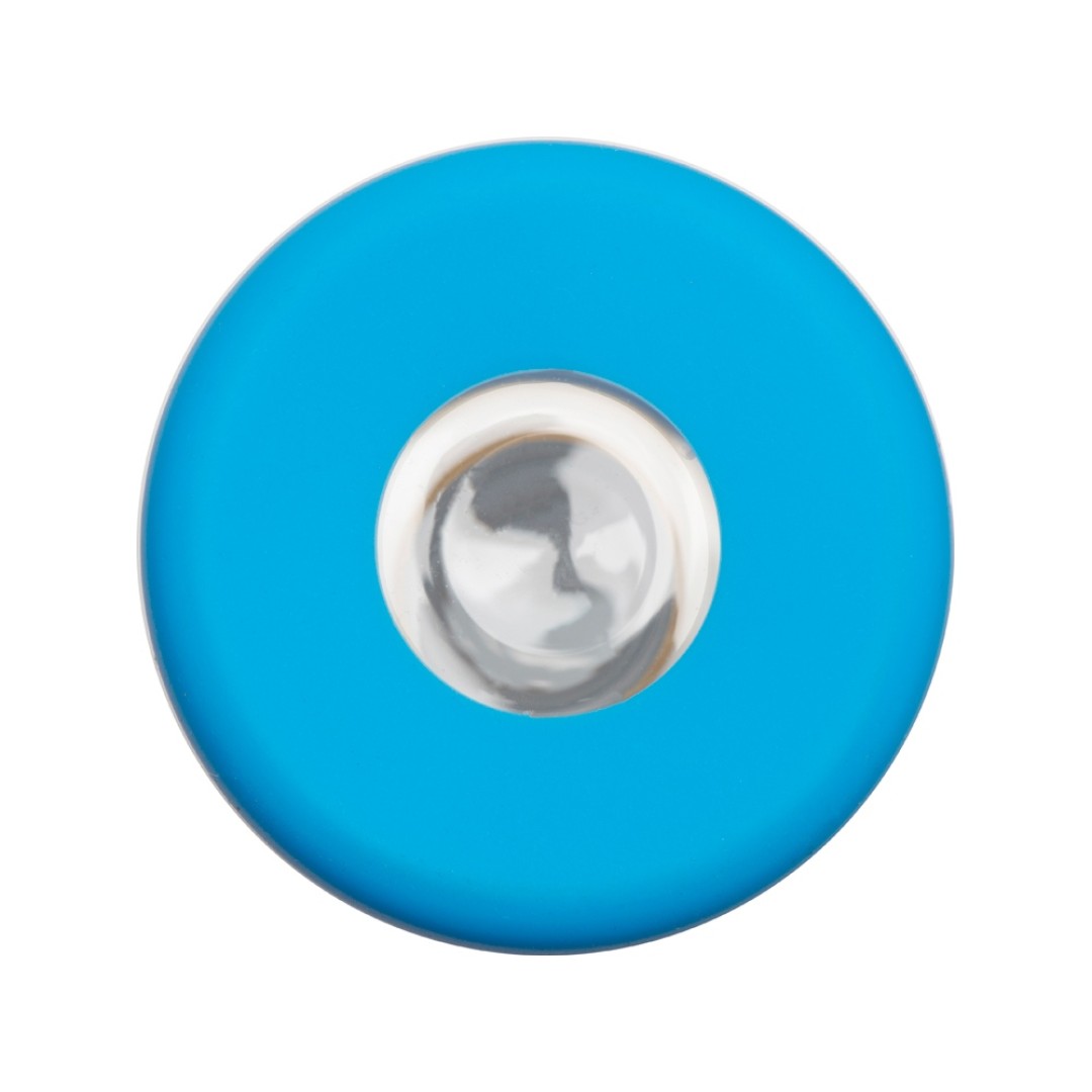 Бутылка для воды стеклянная "Refine", в чехле, 550 мл, голубой