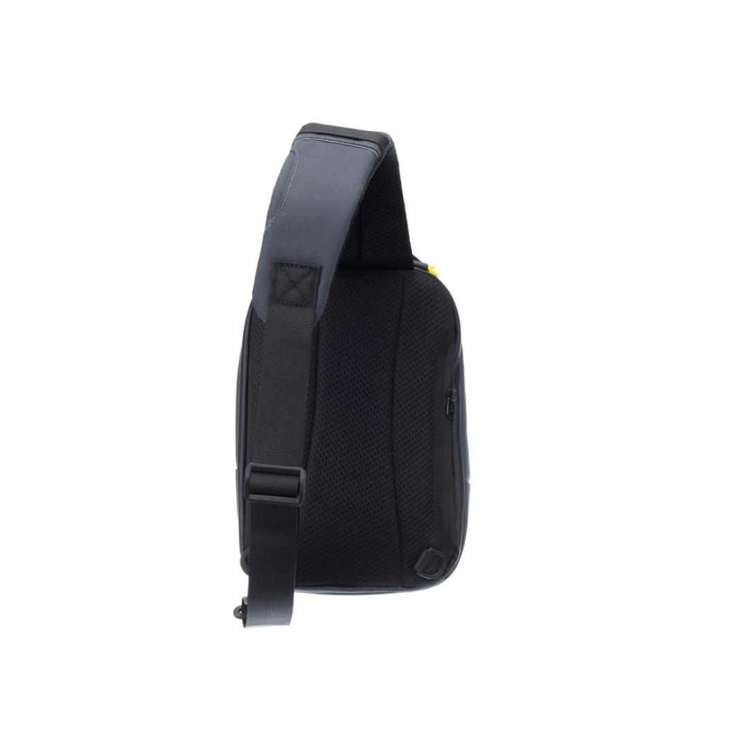 Рюкзак TORBER VOYAGE на одно плечо, серый, полиэстер 900D, 20х10х30 см, 5 л