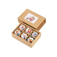 Набор новогодних шаров, 6 шт.