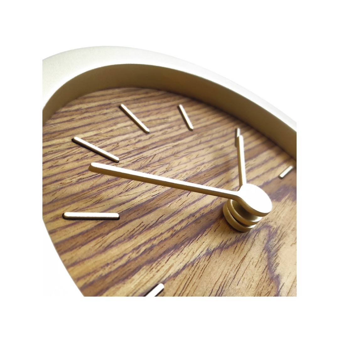 Часы настенные "Gracie" XS, натуральные с золотистым