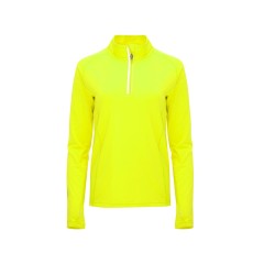 Толстовка с воротом на молнии женская "Melbourne", неоновый желтый
