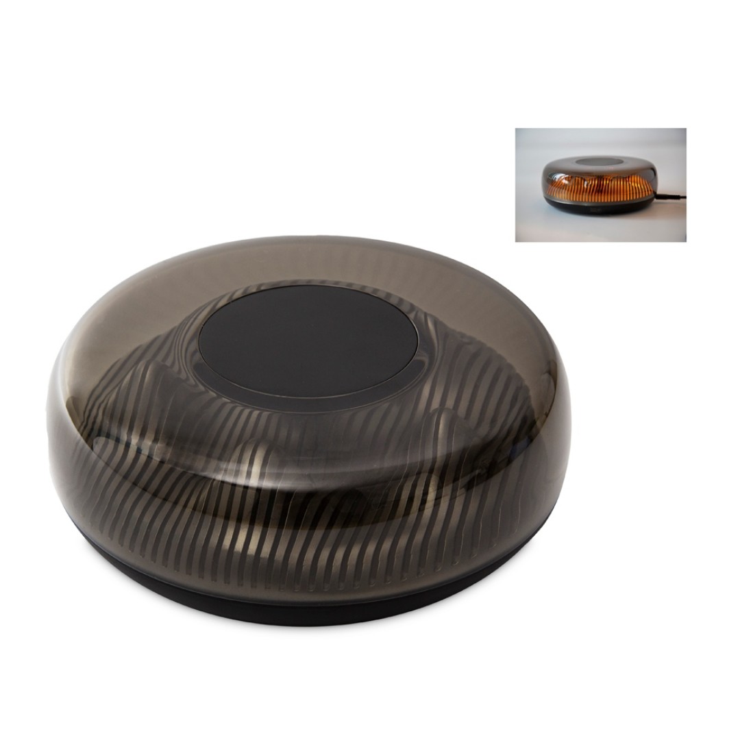 Ночник с беспроводной зарядкой "Ember", 15 Вт, черный (Р)