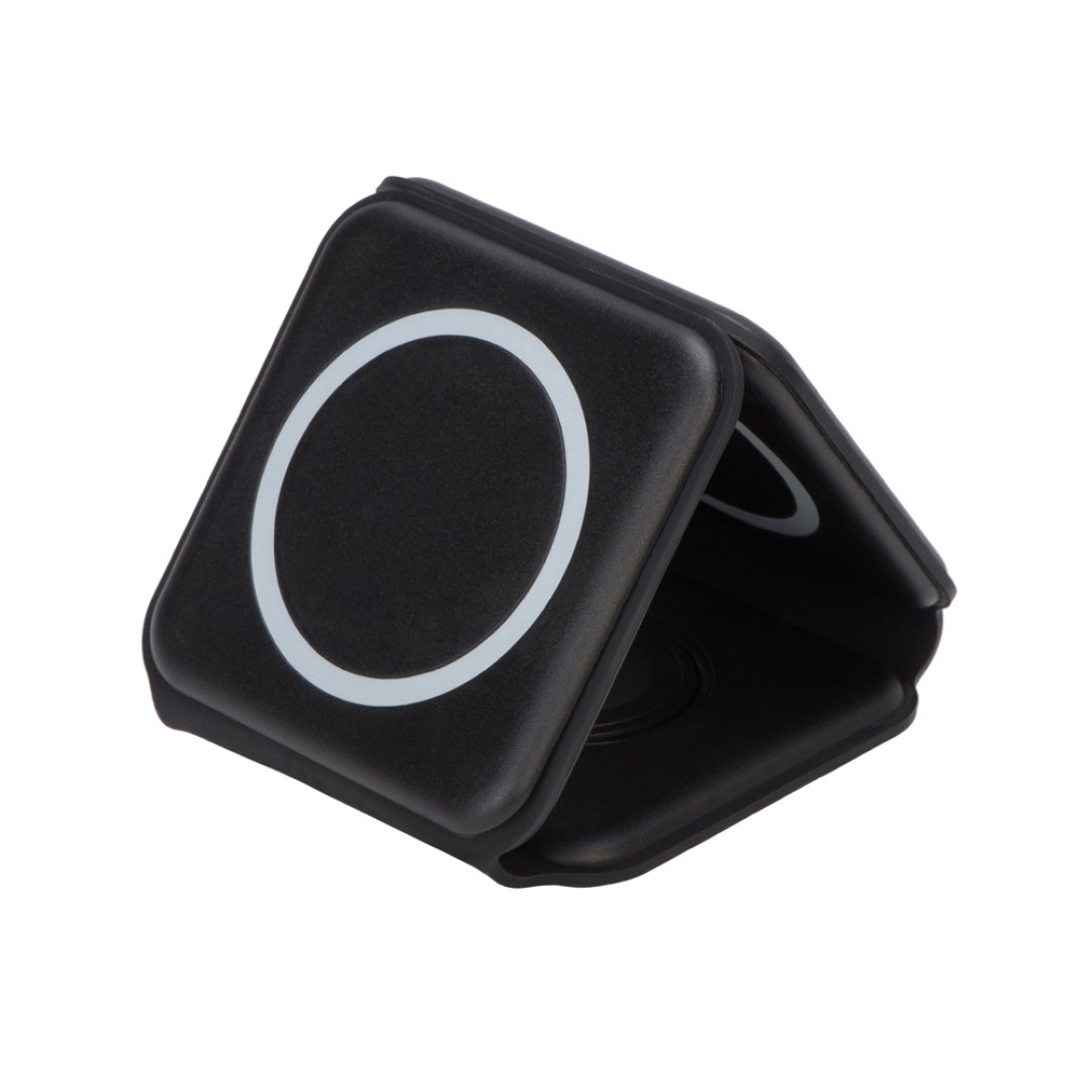 Беспроводное зарядное устройство 3-в-1 «Road», 15 Вт, черный