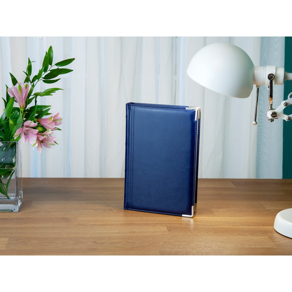 Ежедневник А5 полудатированный «Boss», синий