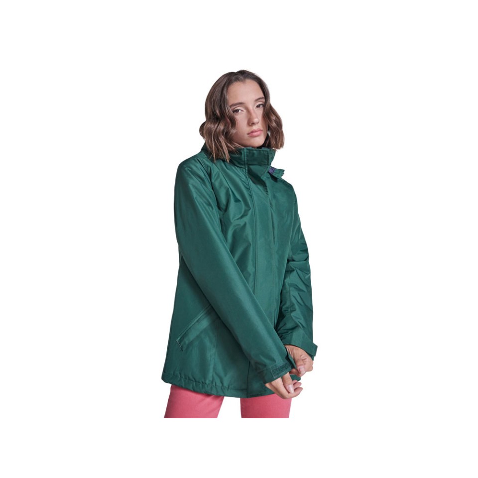 Парка утепленная «America» женская, бутылочный зеленый