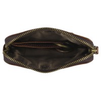 Ключница Mano "Don Leon", натуральная кожа в коричневом цвете, 12 х 7 см