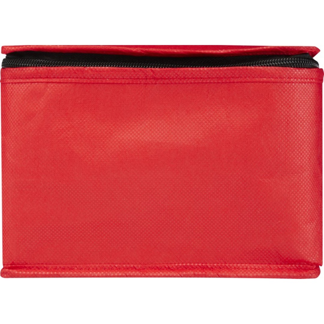 Spectrum нетканая сумка-холодильник, 4 л, на 6 банок, из переработанных материалов, красный