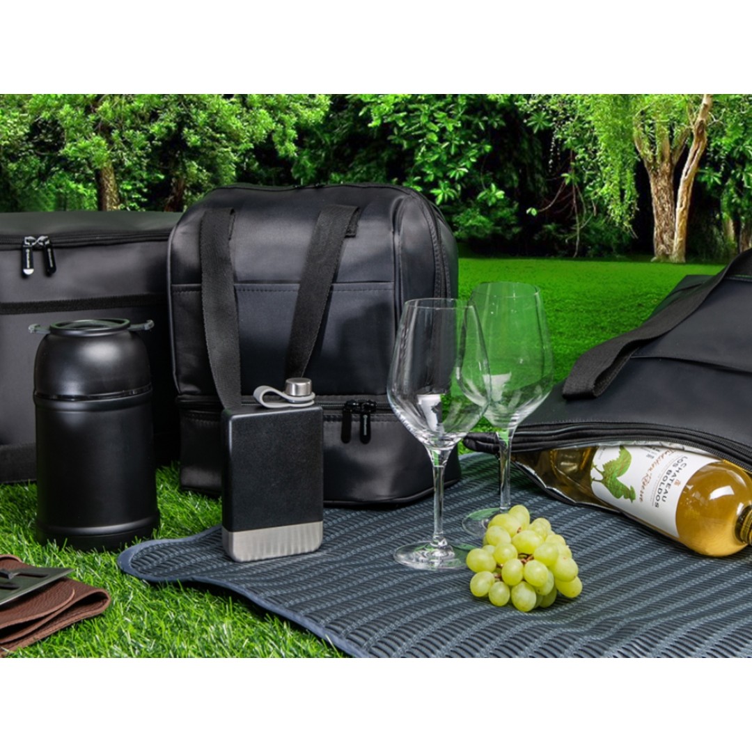 Сумка-холодильник «Cool» с 2-мя изолированными отделениями, темно-серый