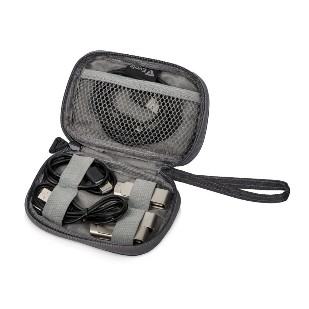 Органайзер для проводов «Keep Organized S», темно-серый (140*100*25)