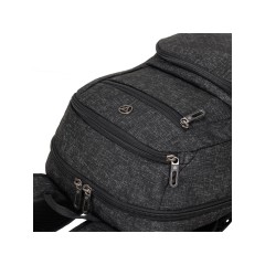 Рюкзак TORBER XPLOR с отделением для ноутбука 15.6", черн/сер меланж, полиэстер, 44х30,5х14 см, 19 л
