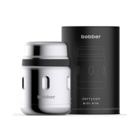 Термос для еды, вакуумный, бытовой, тм "bobber". Объем 0.47 литра. Артикул Jerrycan-470 Glossy