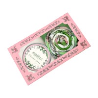 Набор: платок «Ландыши» и свеча «Весенние цветы»