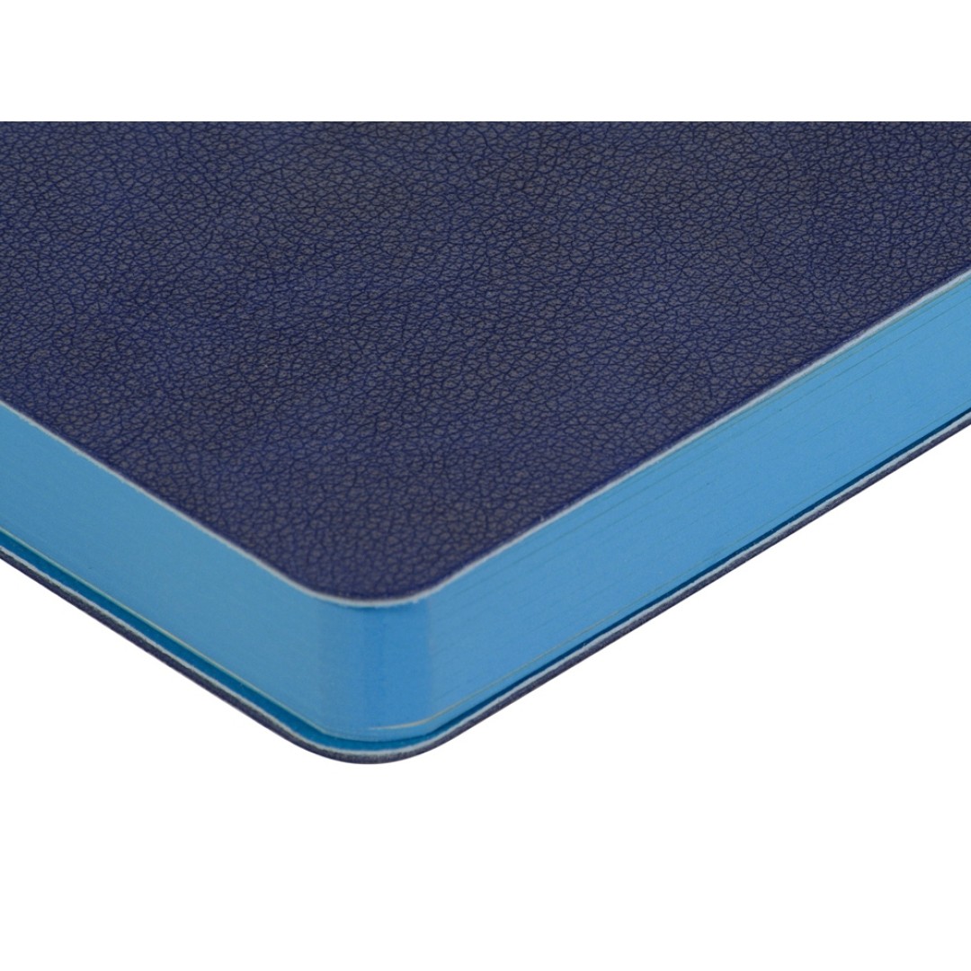 Ежедневник А5 датированный "Boston" 2026, синий с голубым обрезом