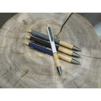 Darius шариковая ручка из переработанного алюминия, синие чернила - Белый