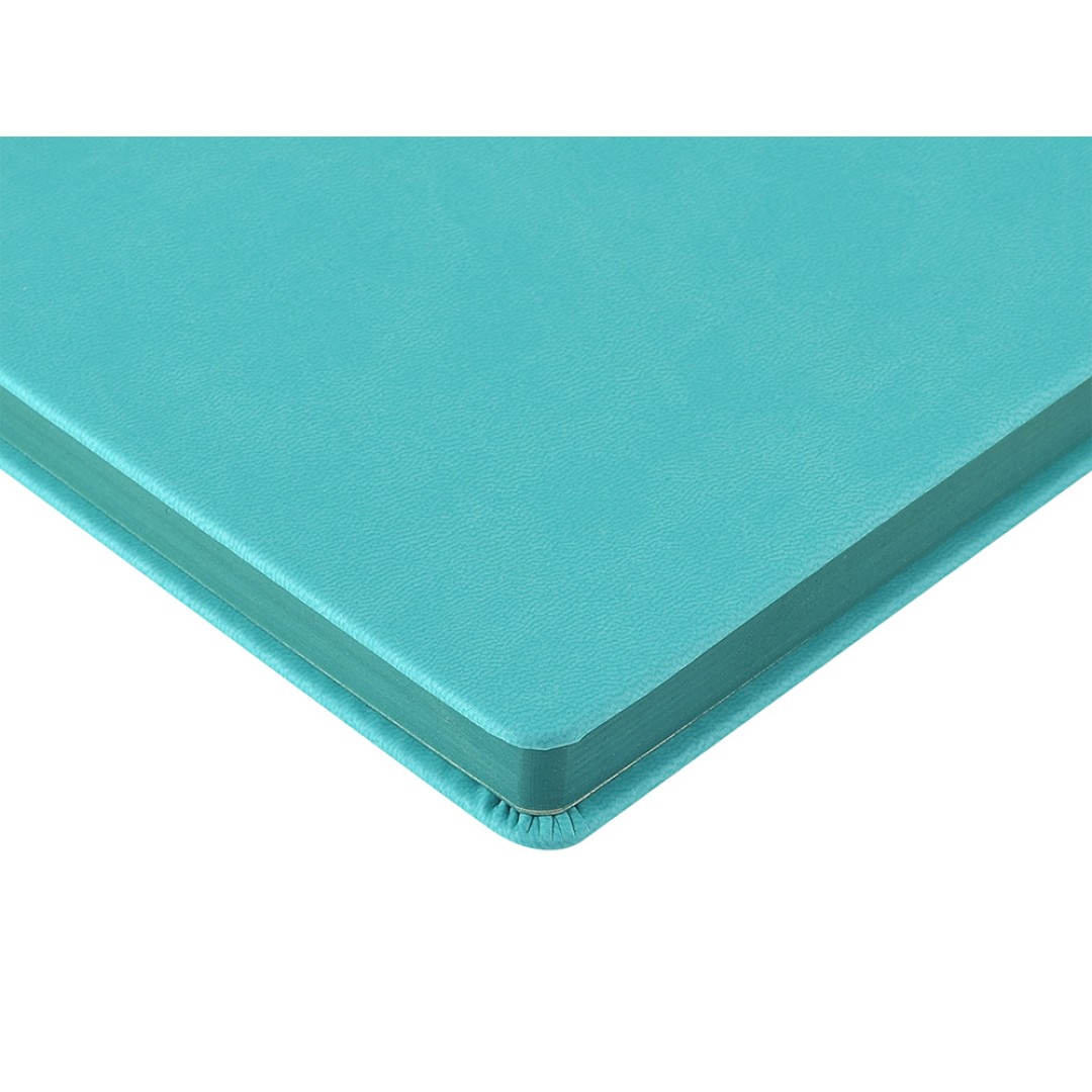 Ежедневник А5 "Megapolis Color New" soft-touch, морская волна