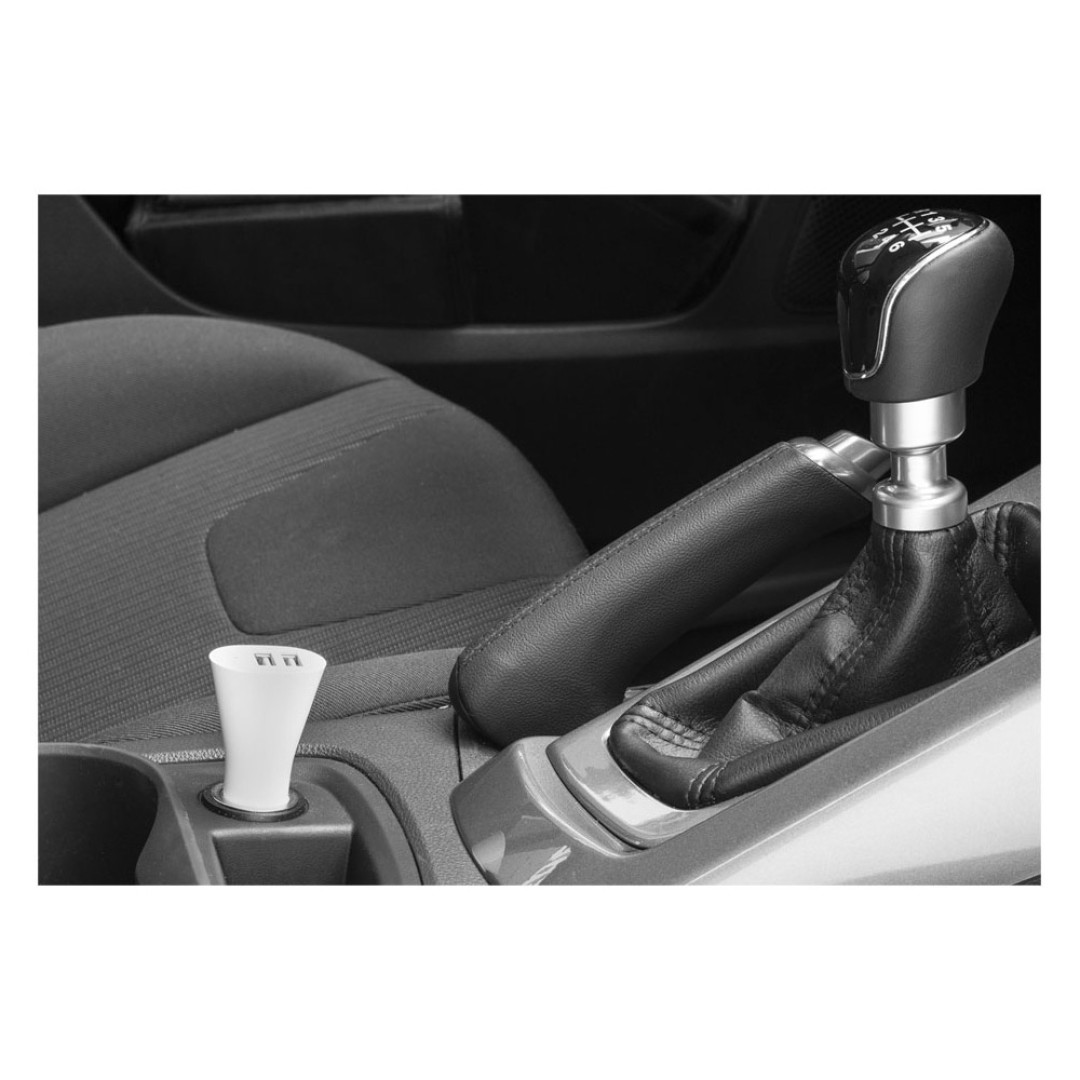 Адаптер автомобильный "Split", белый