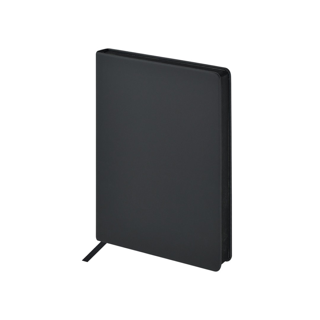 Ежедневник А5 "Megapolis Color New" soft-touch, черный