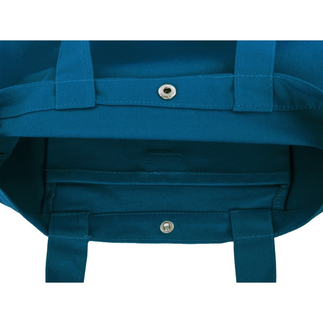 Сумка Helfer из хлопка на кнопке с регулирующейся лямкой, индиго