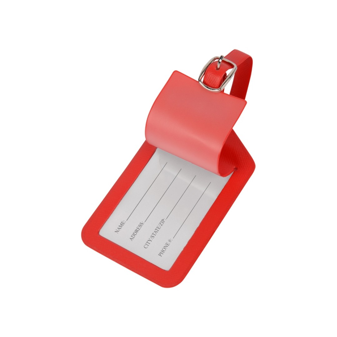 Багажная бирка Weekend из ПВХ, красный