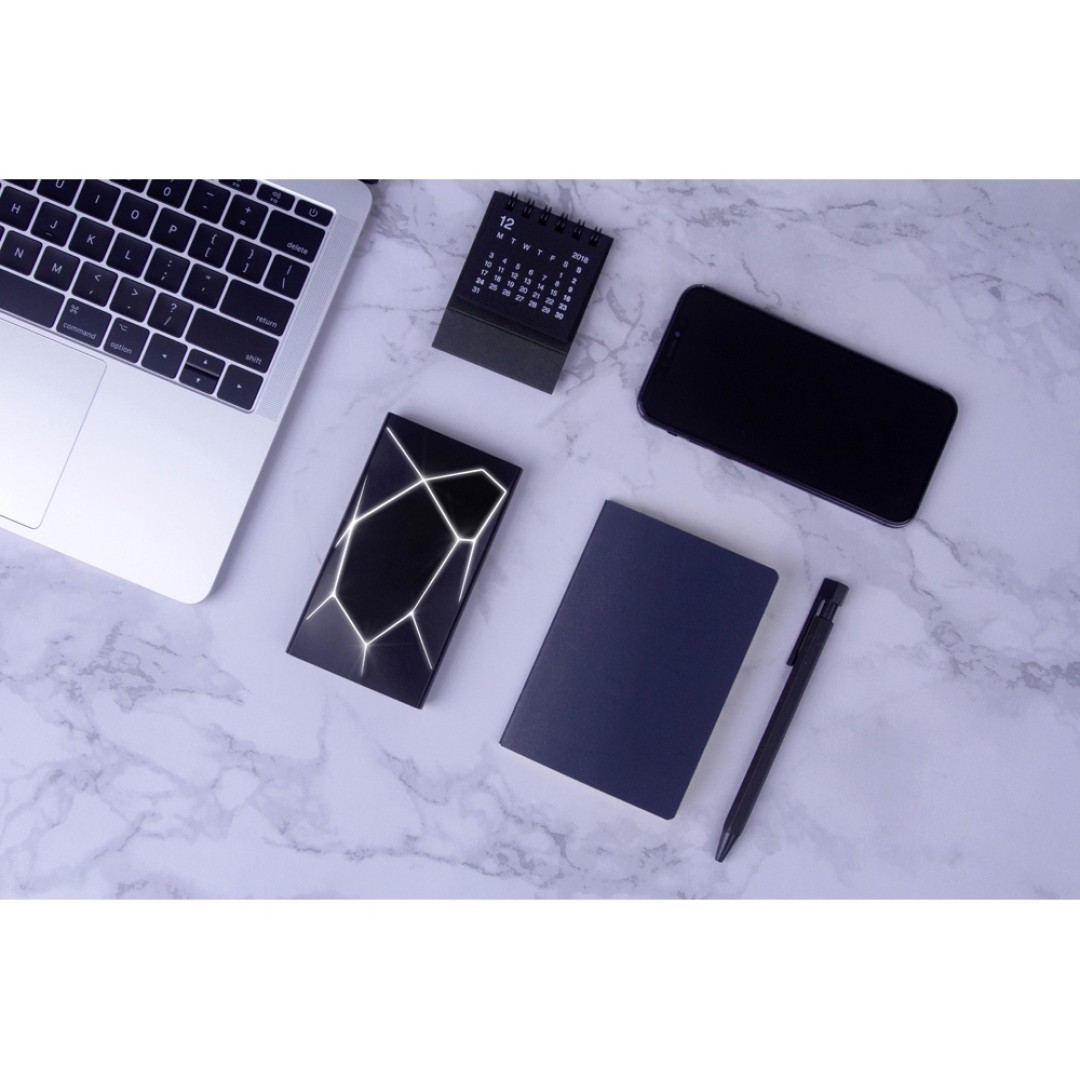 Портативное беспроводное зарядное устройство "Geo Wireless", 5000 mAh, черный