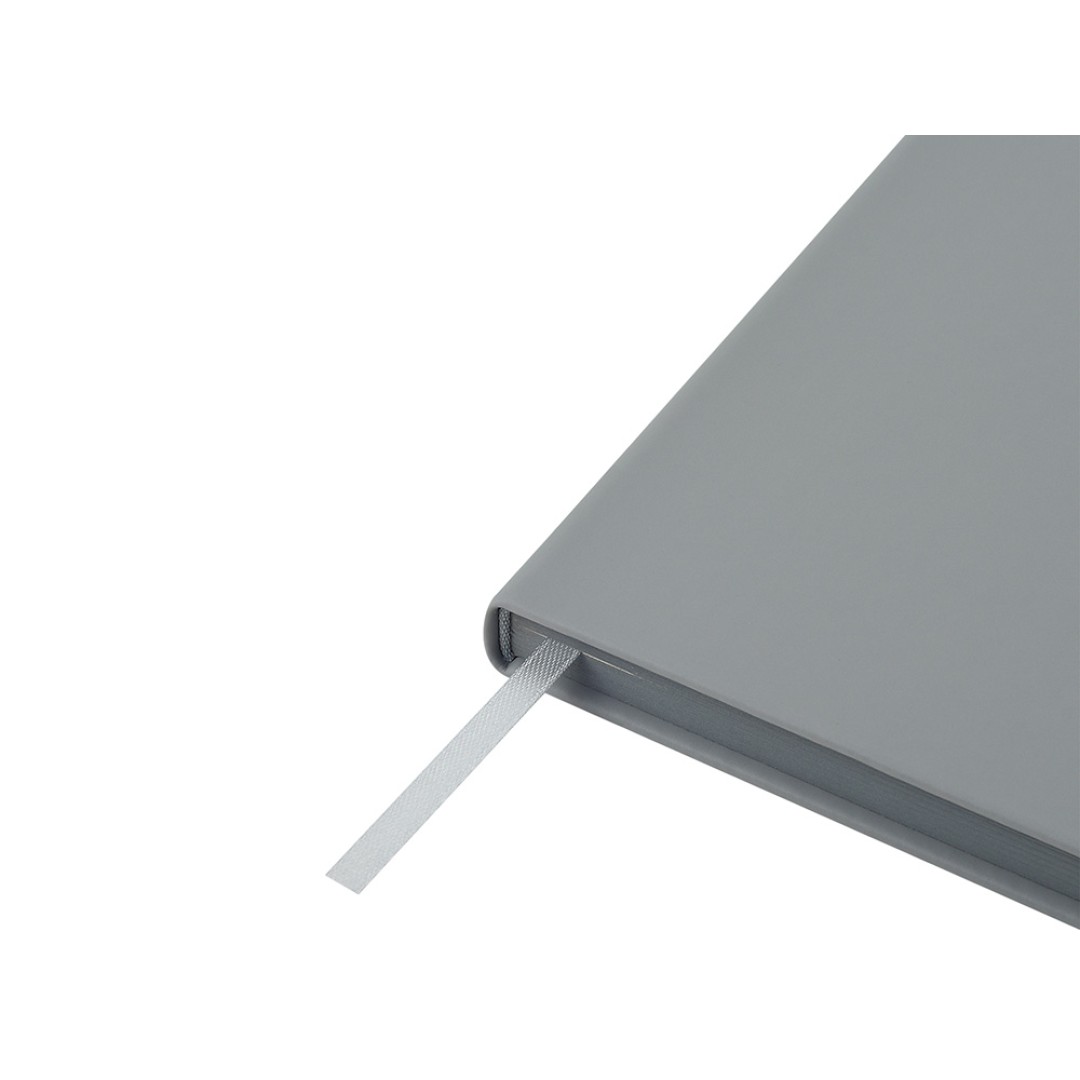 Ежедневник А5 "Megapolis Color New" soft-touch, светло-серый