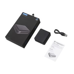 Внешний аккумулятор «Brick 10» с быстрой зарядкой QC/PD, 10000 мАч, черный