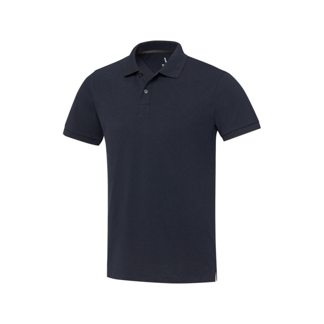 Emerald поло унисекс с коротким рукавом из переработанных материалов Aware™. - Нейви