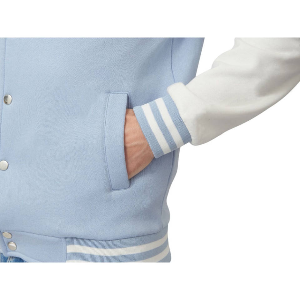 Бомбер «Oxford», небесно-голубой/молочный, унисекс