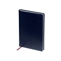 Ежедневник недатированный А5 "Sidney Nebraska", синий (белый обрез)