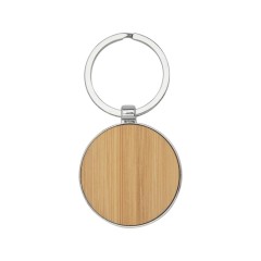 Круглый брелок Nino из бамбука, дерево