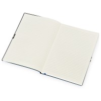 Блокнот "Horizon" с горизонтальной резинкой, гибкая обложка, 80 листов, синий