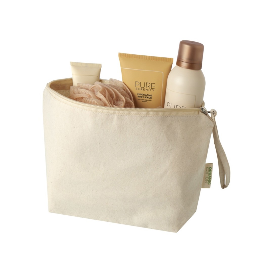 Orissa большая сумка для аксессуаров из органического материала GOTS, 180 г/м2, 3 л - Натуральный