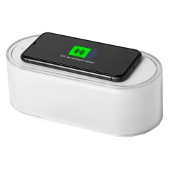 Ночник с беспроводной зарядкой и RGB подсветкой "Miracle", 15 Вт, белый