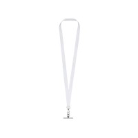 Ланъярд 2 см под сублимацию с трендовым карабином и металлическим держателем для телефона, серебристый