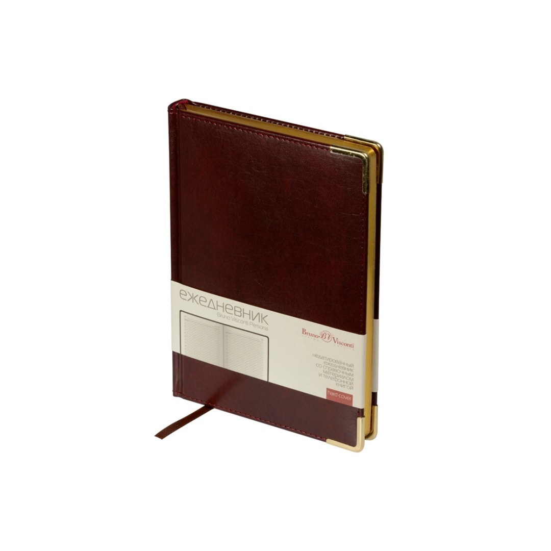 Ежедневник недатированный А5+ "Persona" (коричневый)
