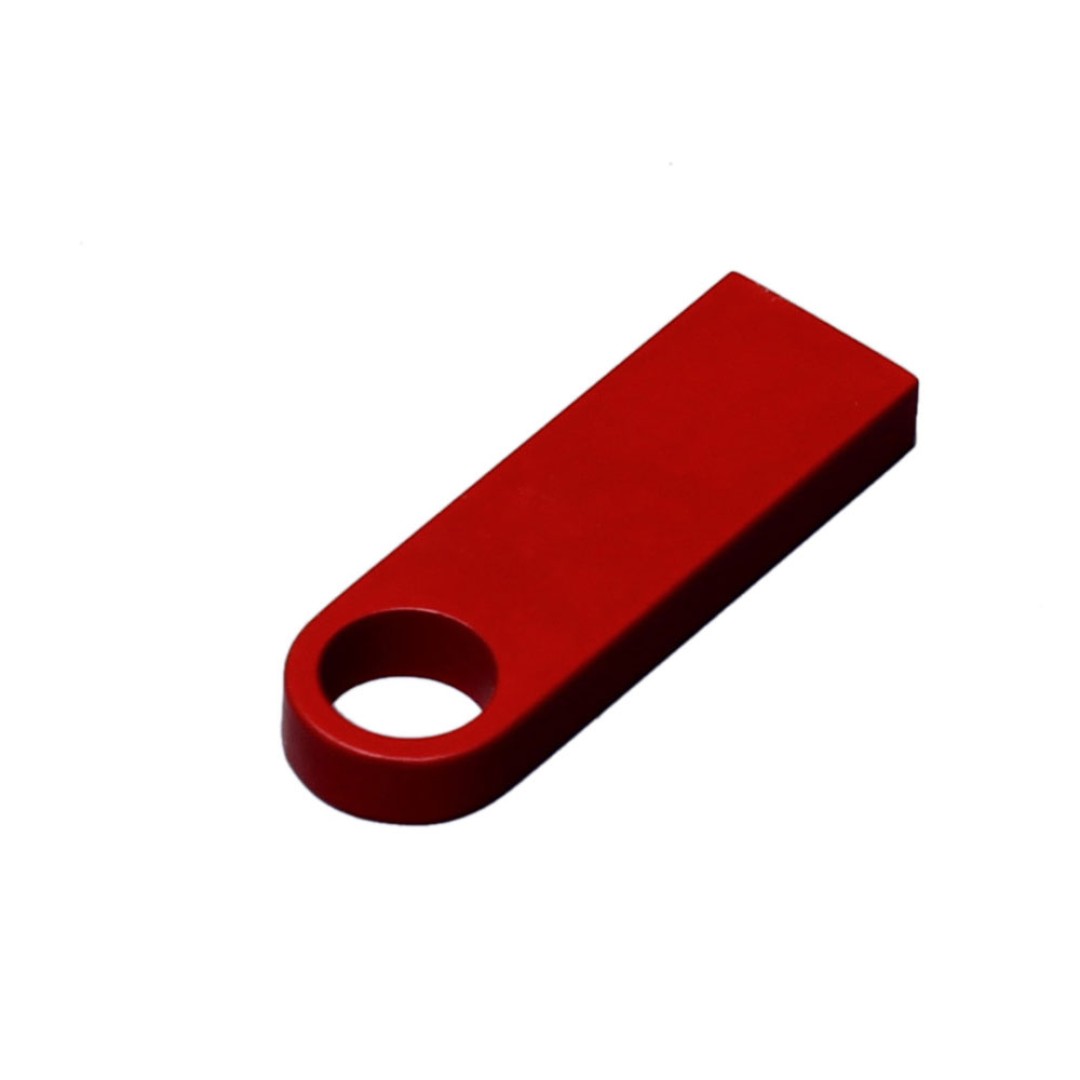 USB 2.0-флешка на 8 Гб с мини чипом и круглым отверстием, красный