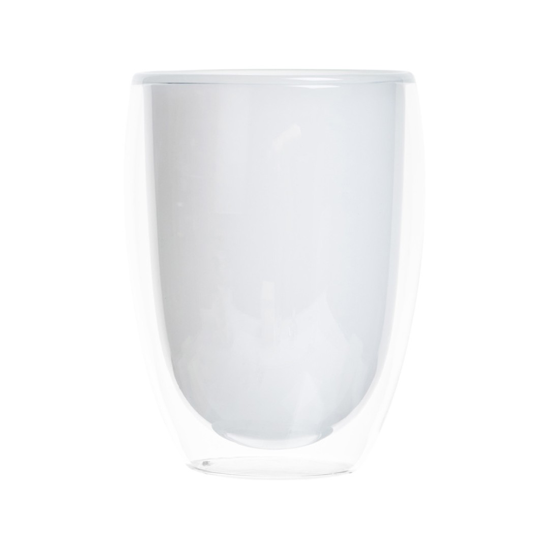 Стакан с двойными стенками, белый внутри