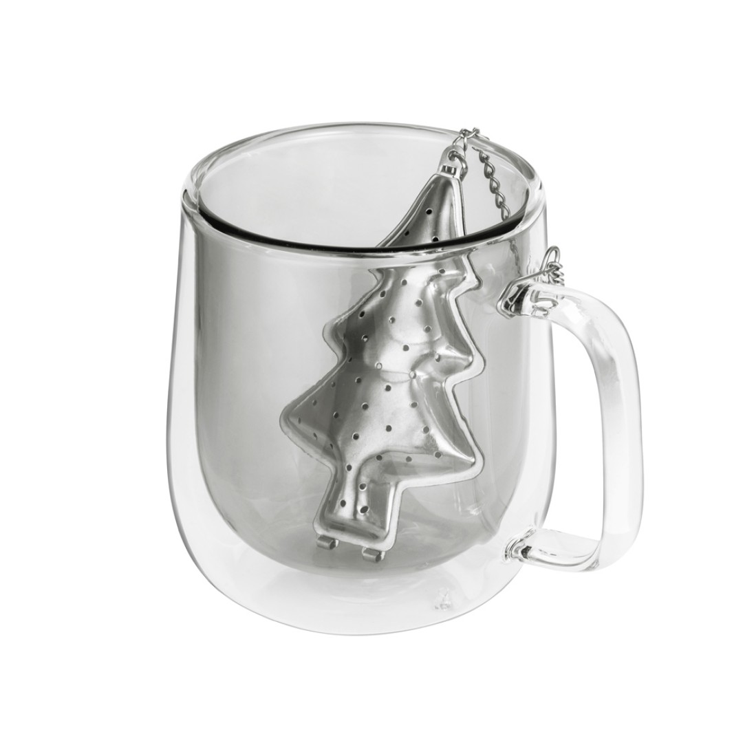 Набор "Bergamot": кружка и ситечко для чая, черный