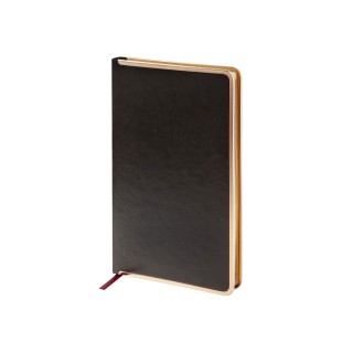 Ежедневник А5 недатированный «Chelsea», серый (золотистый кант и срез)