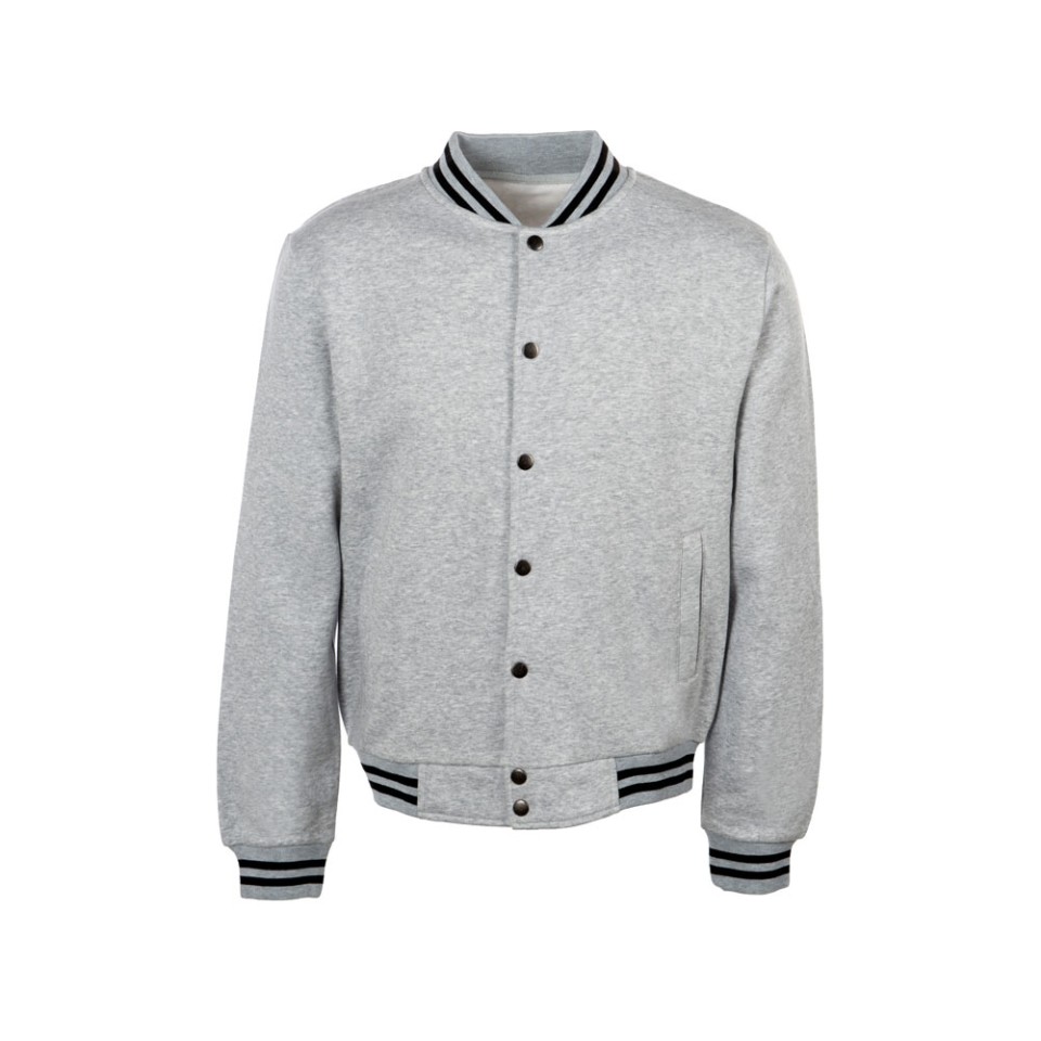 Бомбер «Oxford», серый меланж, унисекс